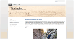 Desktop Screenshot of canyoneeringnm.org